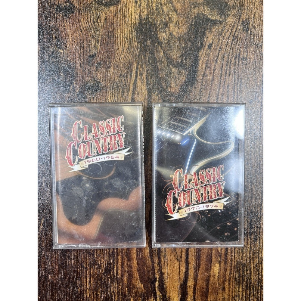 Lot Of 2 Time Life Classic Country 1960-1964 1970-1974 Cassette Lot